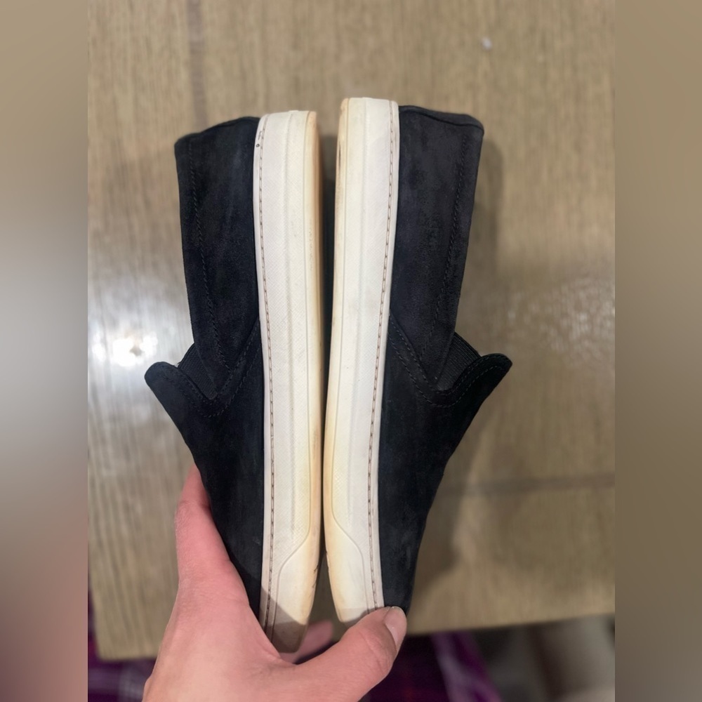 PRADA Black Suede Slip-on Shoes/Sneakers W SZ 38 - Picture 12 of 13